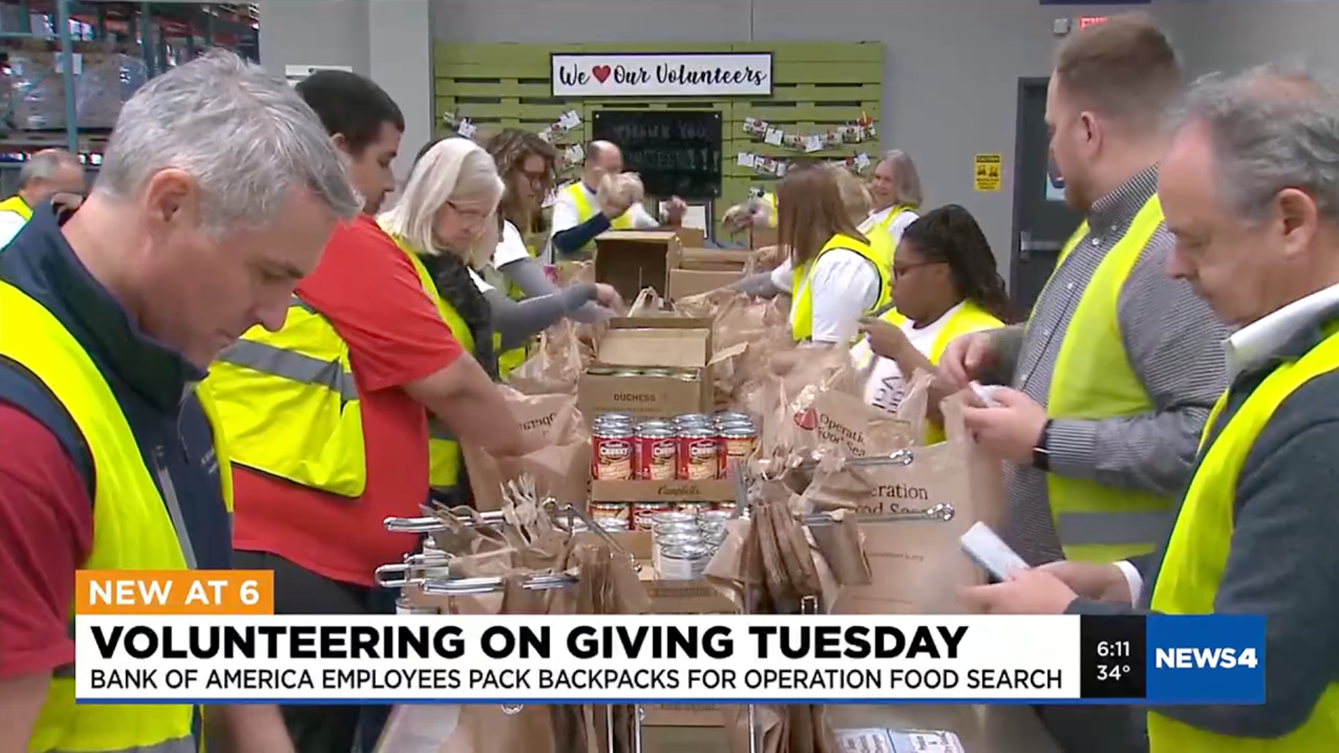 Bank of America Employees Volunteer With OFS